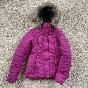 Women’s Columbia Purple Winter Jacket Size S